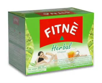 fitne herbal infusion tea with green tea and honey flavor