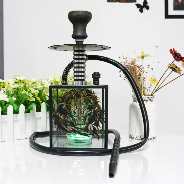 Wholesale Hot Selling Smoke Hookah Stainless Steel Led Hookah Nargile