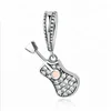Best Charm Jewelry Custom Plating Gold Guitar Necklace Pendant