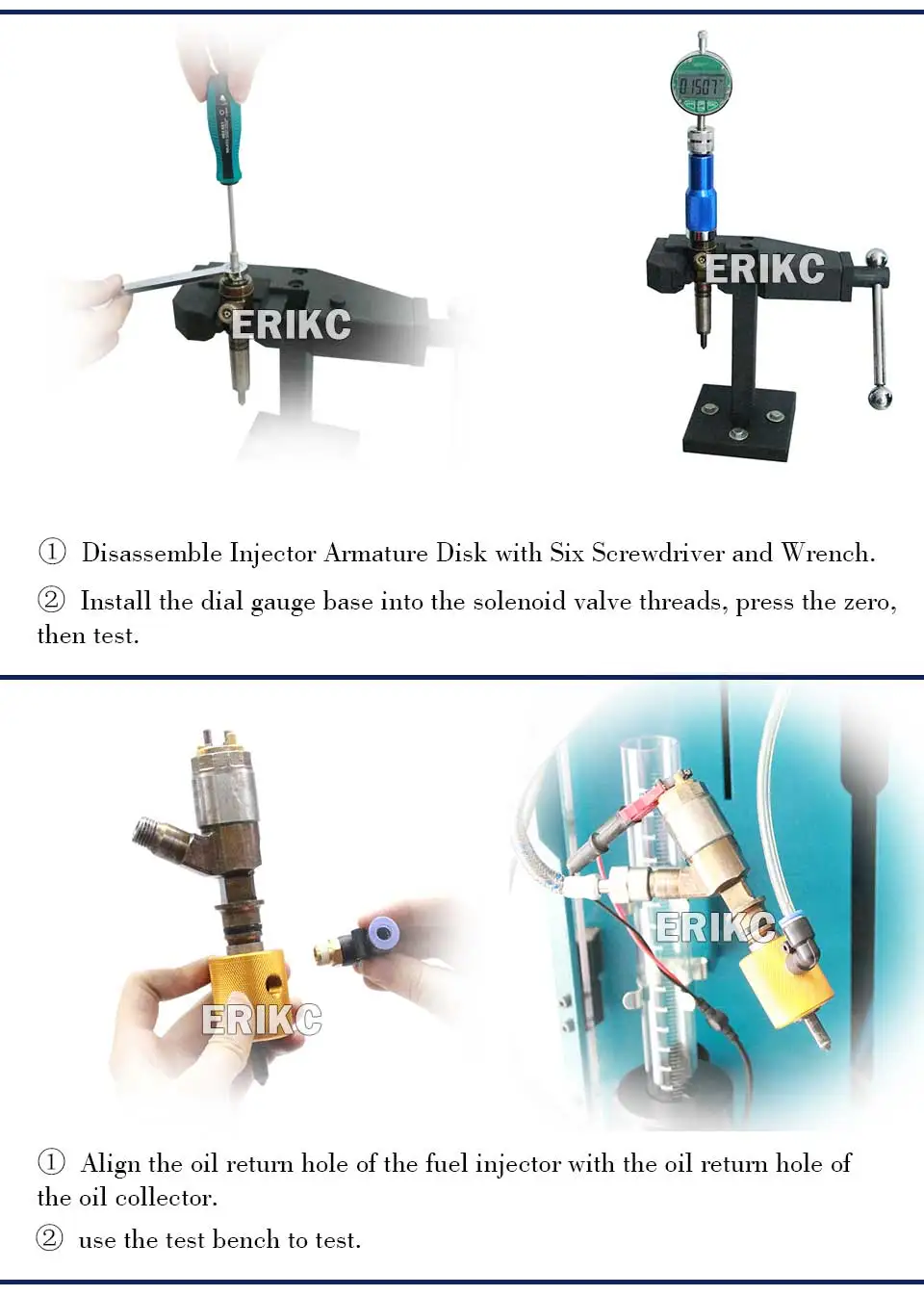 ERIKC CR Injector Disassembly Tool Common Rail diesel Injection Repair ...
