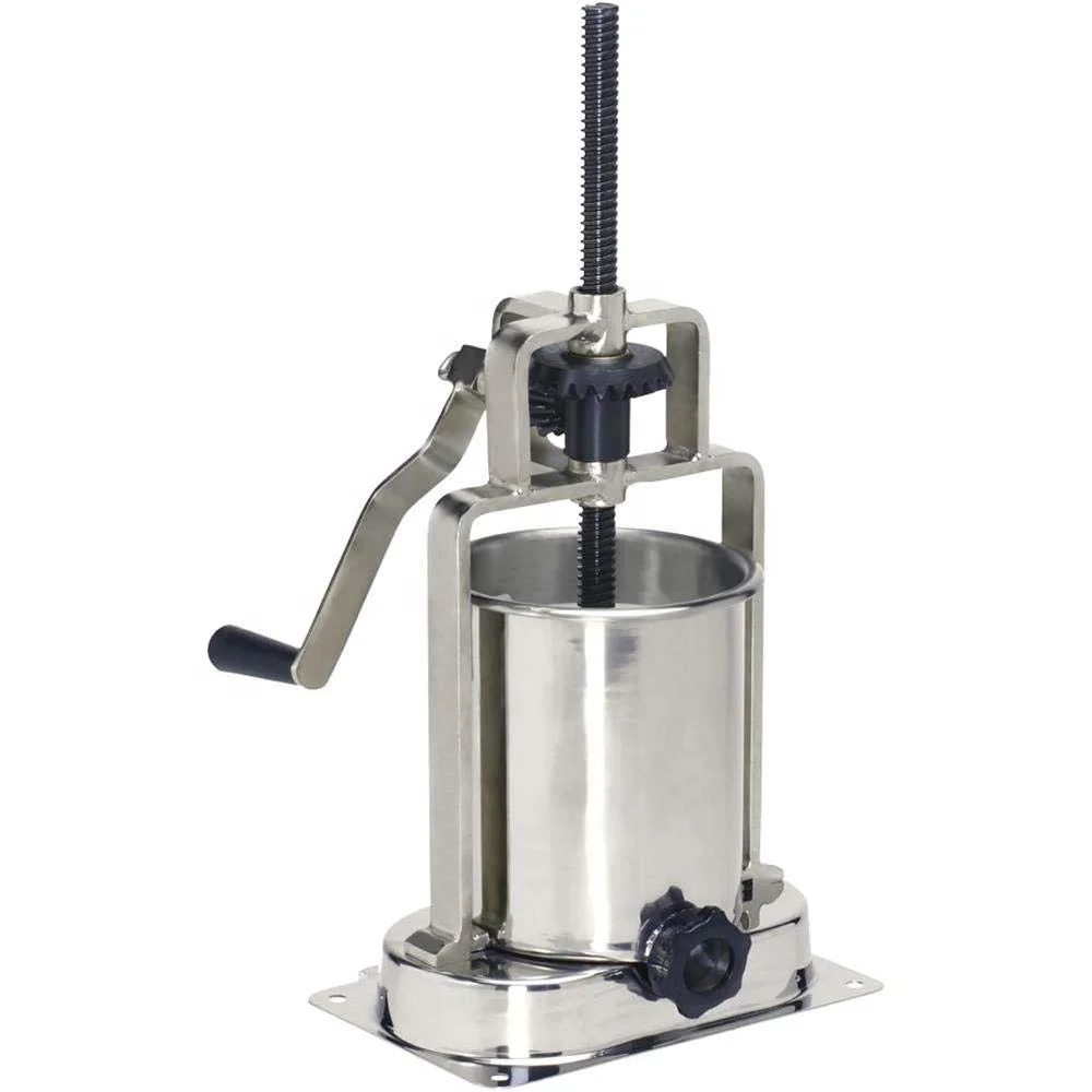 Hand Operated Sausage Stuffer Stainless Steel Vertical Sausage Stuffer