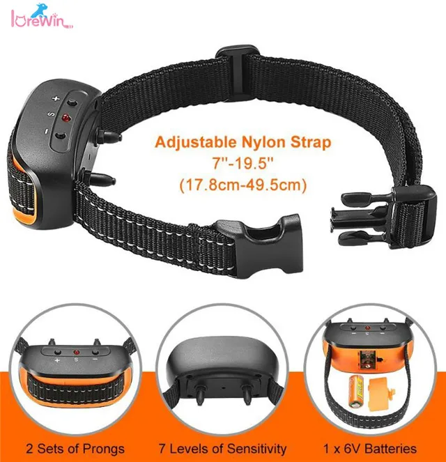 Amazon Newest 2021 No Bark Collar Electric Shock And Vibration Bark