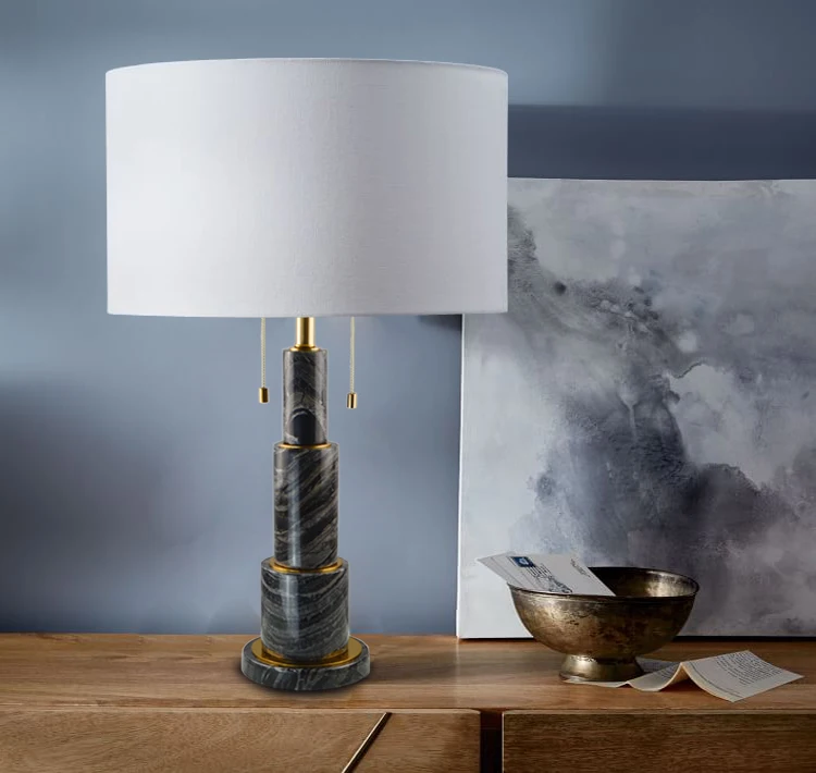 Black marble Table lamps