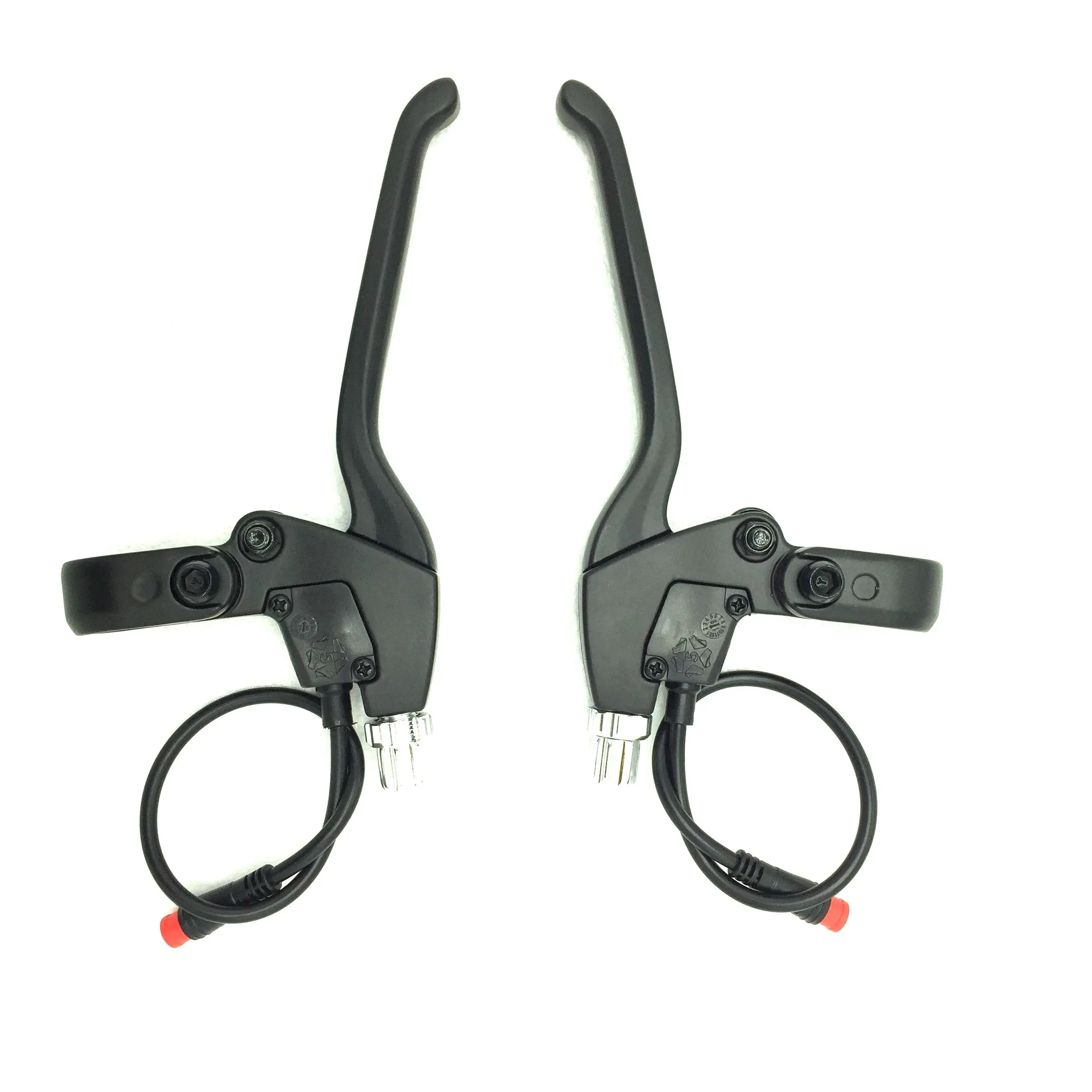 Bike Brake Levers With Locking Button - 1 Pair For Bicycles, E-Bikes & Scooters | 22.2mm Handlebar Fit, 4-Finger Pull