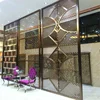 Factory price balcony decorative metal outdoor screens, coffee gold customized design decorative partition wall panels