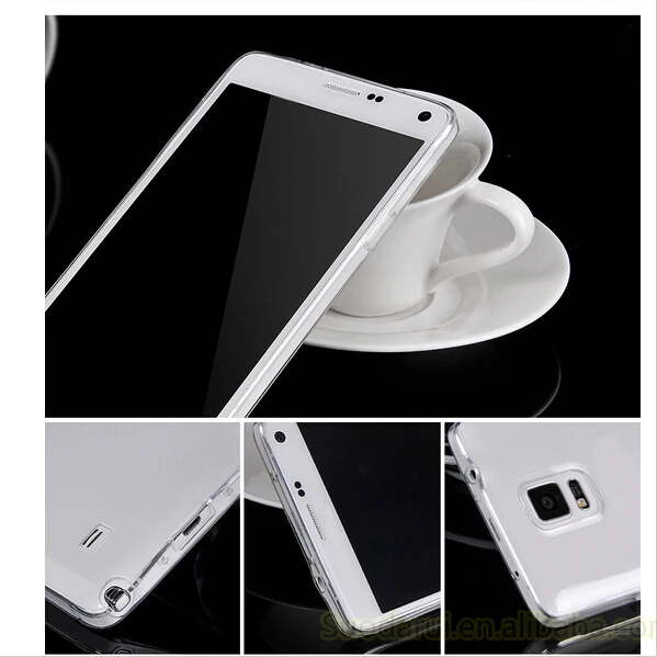 Crystal Transparent TPU Gel Case For Samsung Galaxy Note 4 Note 5 Soft Clear Silicon Cover