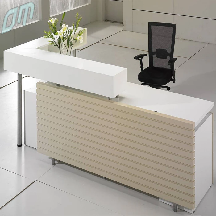 Modern Appearance High End Office Counter Design Wood Reception Desks