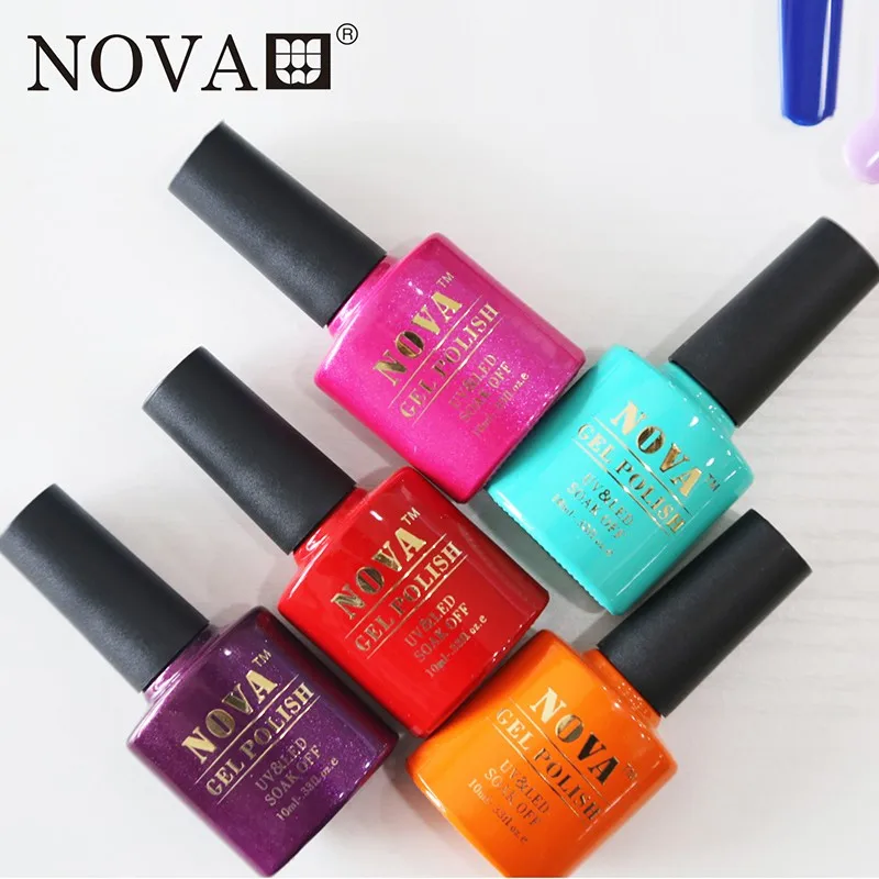 NOVA nail gel polish 12pcs soak off 160 colors gel lacquer UV LED Long lasting Top