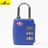 Travelsky Portable travel mini luggage retractable tsa approved 3 digit combination pad lock