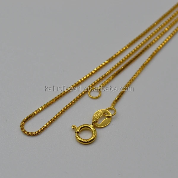 Wholesale Box Chain Yellow 18k Italian Gold Chain - Buy 18k Italian Gold Chain,18k Yellow Gold ...