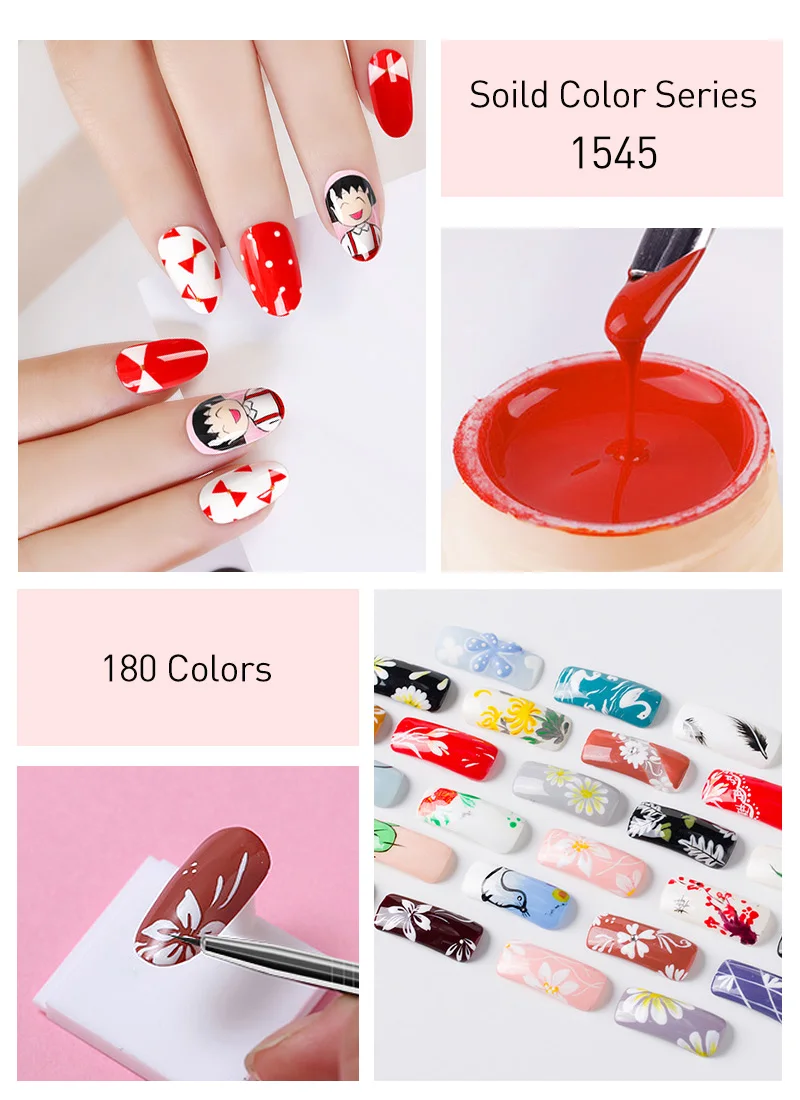 Venalisa color Gel Paint uv Nail Gel Soak Off Nail Art led lacquer 60 colors glitter rainbow Painting Gel nail polish