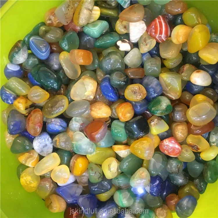 Wholesale Natural Colourful Agate Stone Gemstone Aquarium Decoration