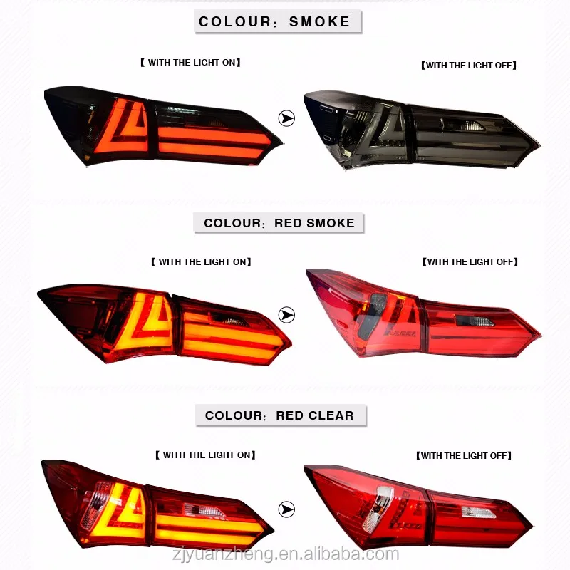 Vland Car Accessories Led car Lamp for TOYOTA COROLLA 2014-UP led tail lamp led tail light rearlight