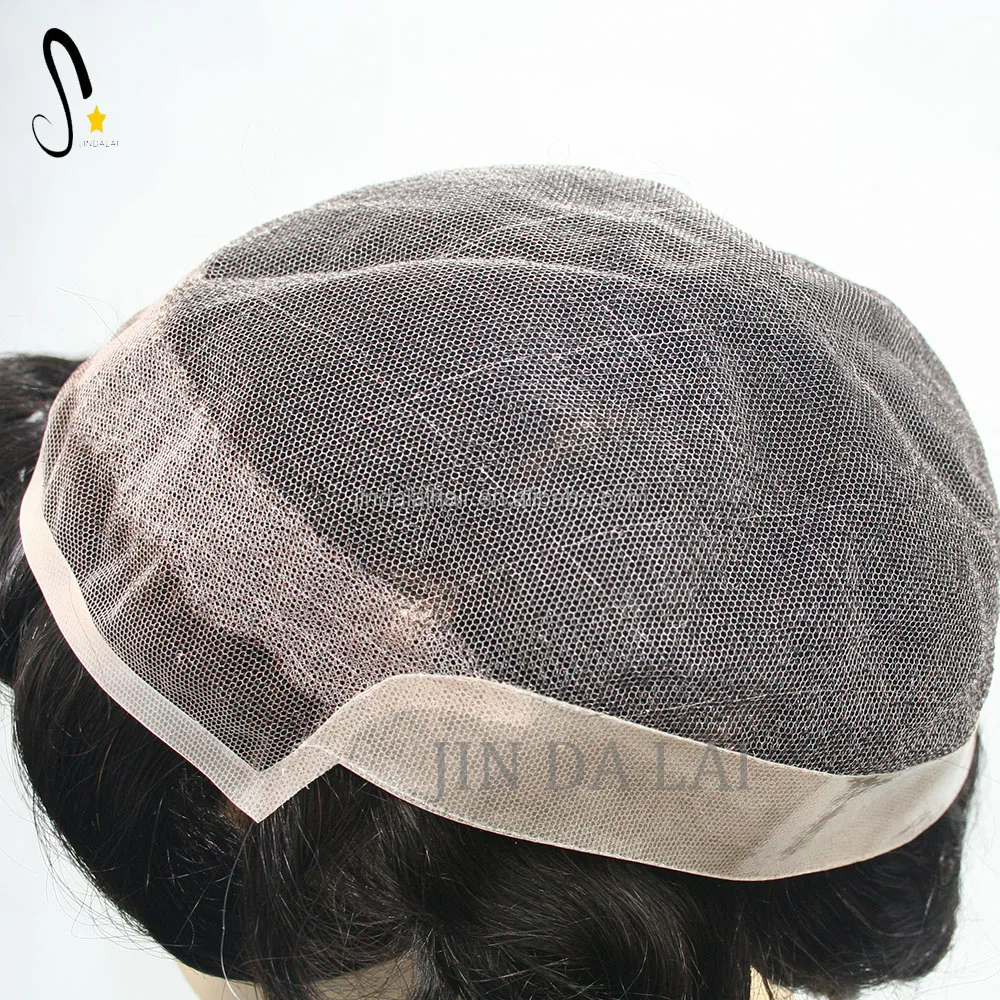 Custom Natural Hair Patch For Men Toupee Full Cap For Black Men