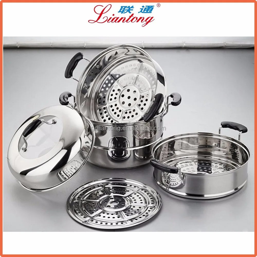 China, el proveedor de cocina olla juego de ollas de acero Olla con vaporera de acero inoxidable | Lidl