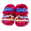 kids winter plush lining eva fluffy clogs shoes with cartoon
