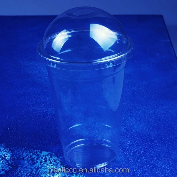 Plastic Smoothie Cups with domed Lids 12oz 16oz 20oz 50x 100x 200x 