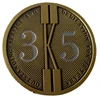 Collectible coin for outstanding service and dedication for 35 years