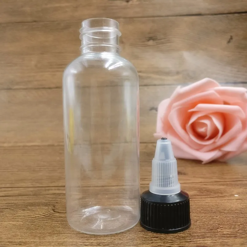 50ml Pet Plastic Bottle With Twist Cap For E Liquid E Juice Oil Plastic