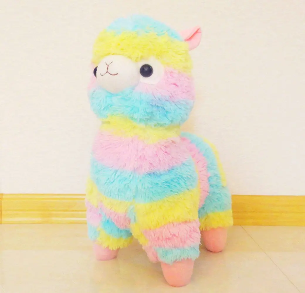 rainbow stuffed llama