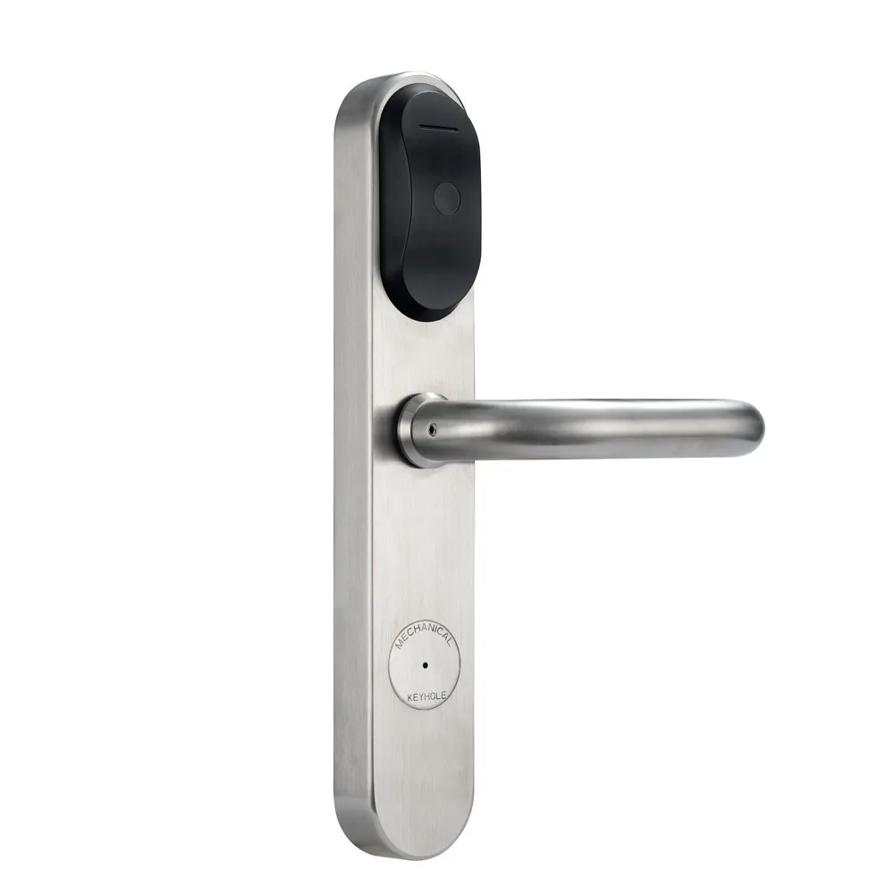 304 Stainless Steel Swipe Key Card Hotel Door Lock Rfid Door Access Control System For Hotel 