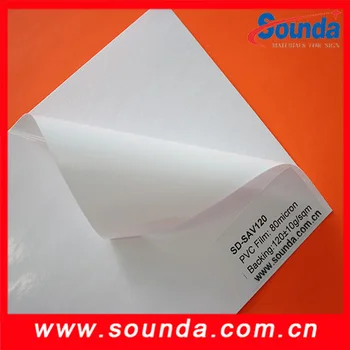 sounda inkjet self adhesive vinyl waterproof permanent adhesive