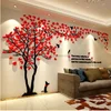 3D acrylic three-dimensional wall stickers to see the tree green dog mold TV background wall wall decoration Home Furnishing