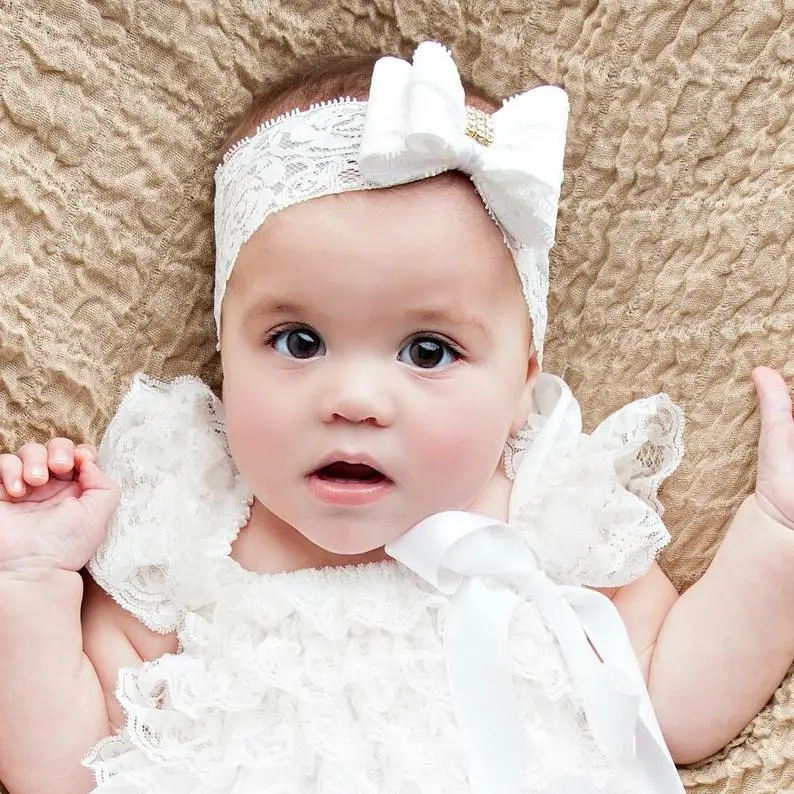 large bow headband baby