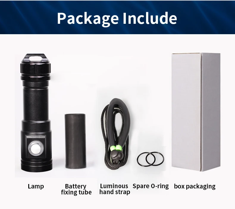 2018 new professional underwater photography L2 fill light LED diving flashlight