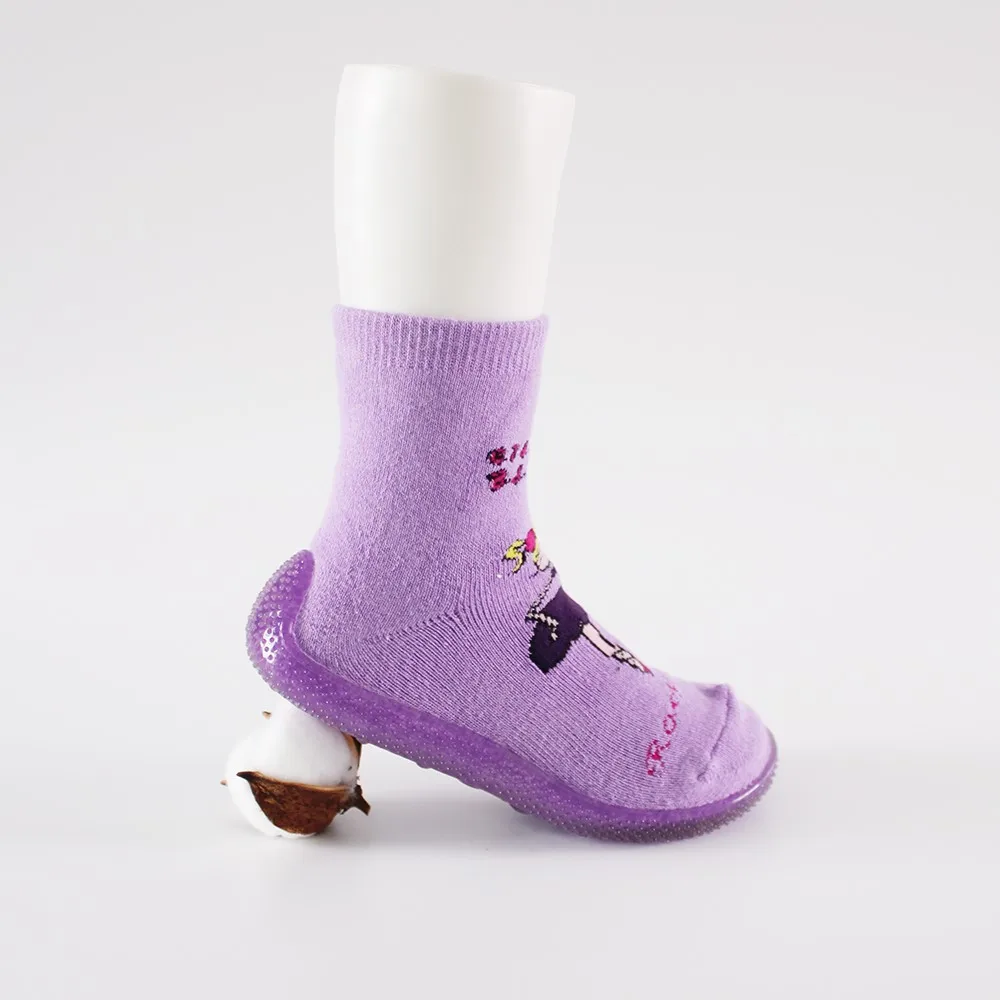 热卖防滑儿童橡胶底袜