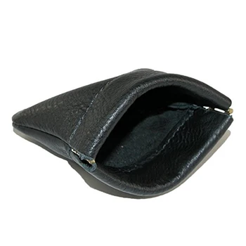 leather squeeze coin purse