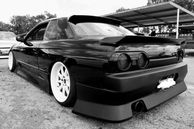 1989-1994 Nissan Skyline R32 GTS GTR Dmax Style Roof Spoiler CF (7).jpg