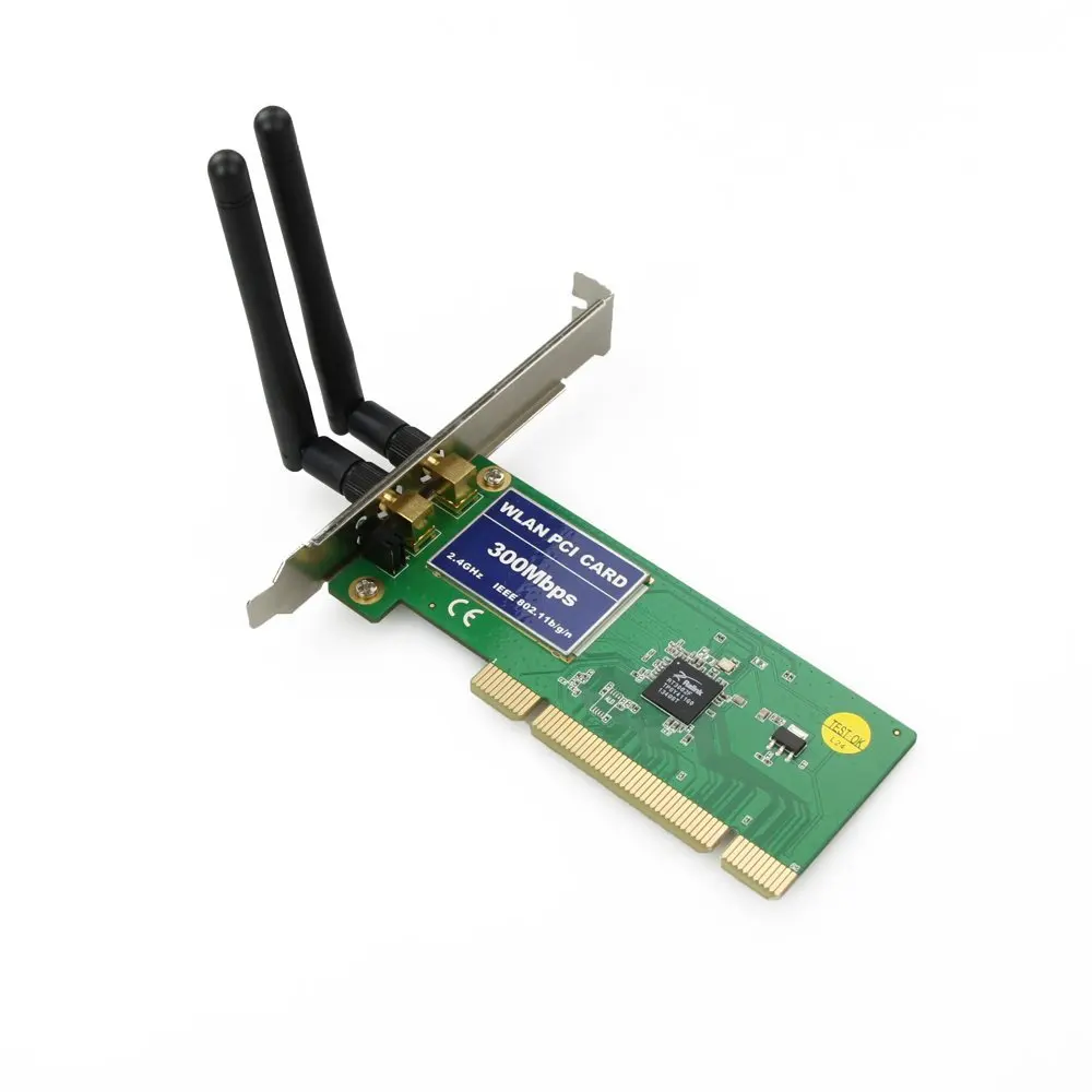 Pci 300mbps 802.11b/g/n Wireless Adapter Wifi Card For Desktop Pc 