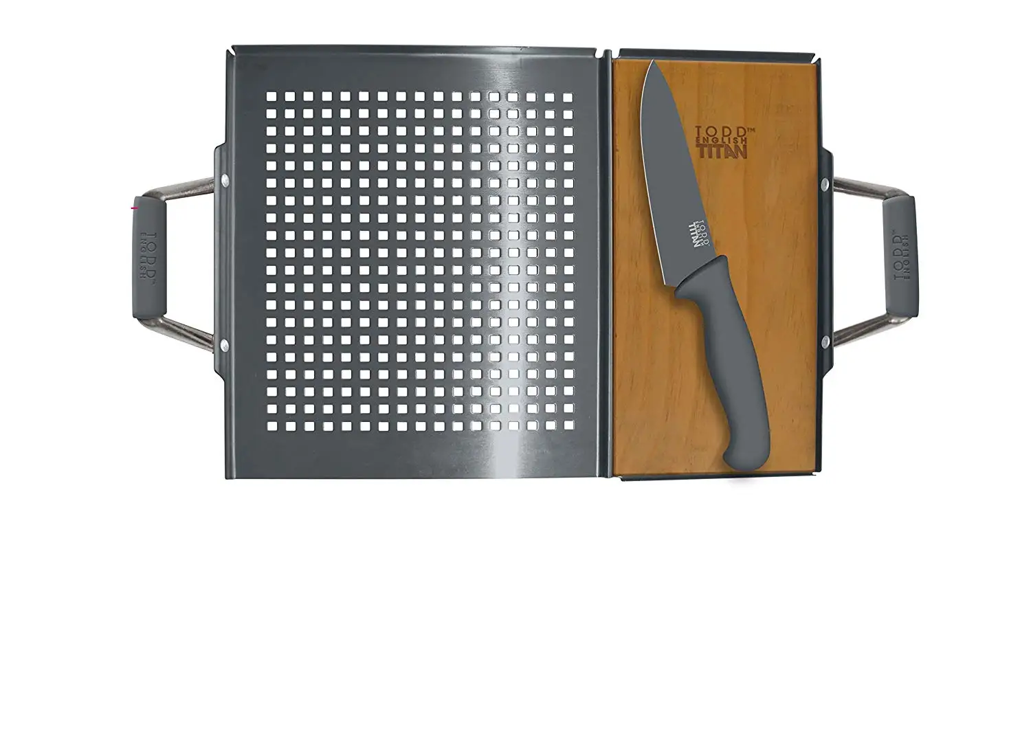 Todd English Cookware Find Deals On Get Quotations Todd English 3 Piece Grill Set Anium Ceramic Aluminum Black