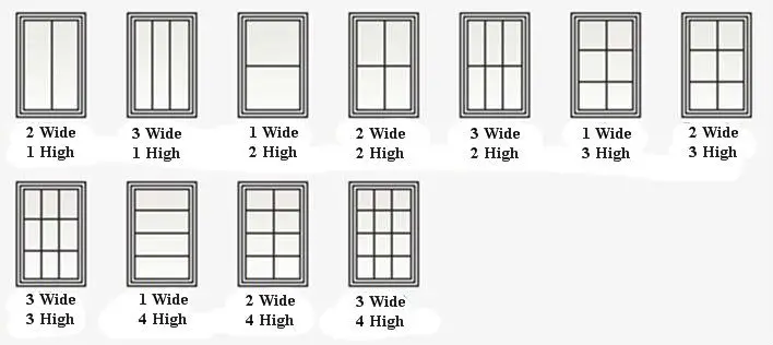 modern window grids