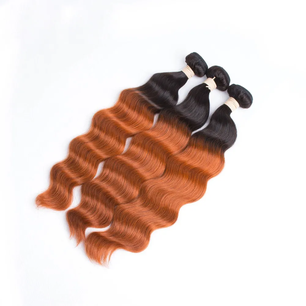 Ysg Wholesale Price 1b 350 Color Sew In Human Hair Weave Ombre