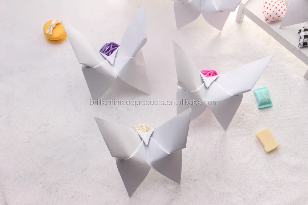 Custom Beautiful Hanging Paper Origami Butterfly For Room Wedding