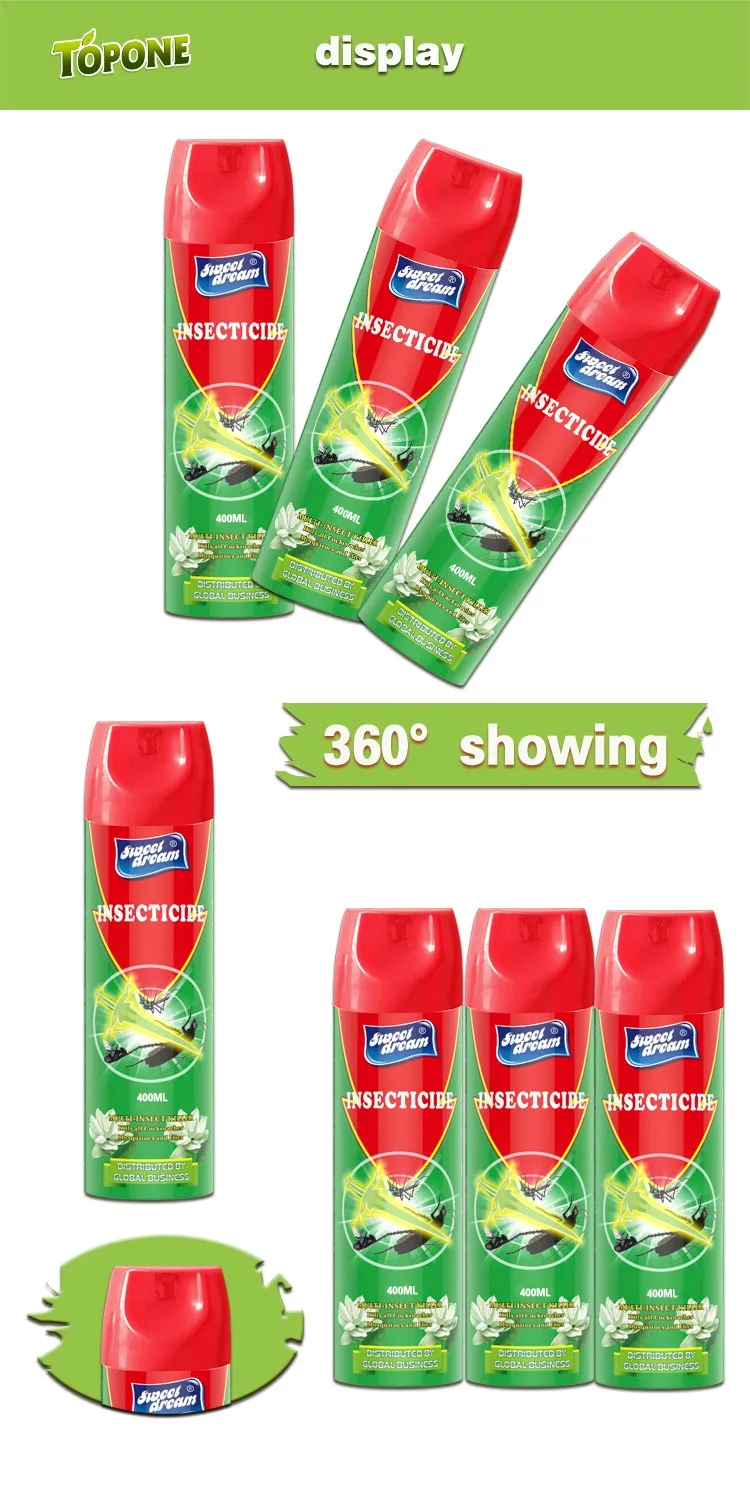 2016 High Effective 400ml Aerosol Water Base Bed Bugs Insecticide Spray
