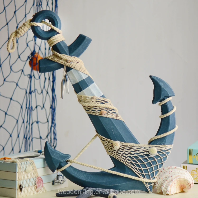 Mediterranean Metal Anchor Iron Anchor Wall Hanging Home Wall Anchor