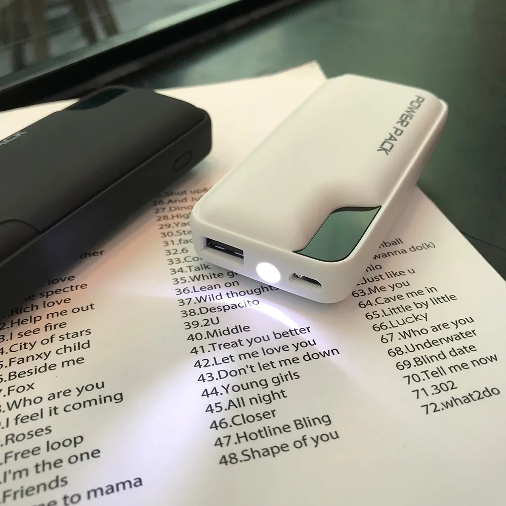 Cute Power Bank 5000mah /5200mah Powerbank /long Lasting High Capacity