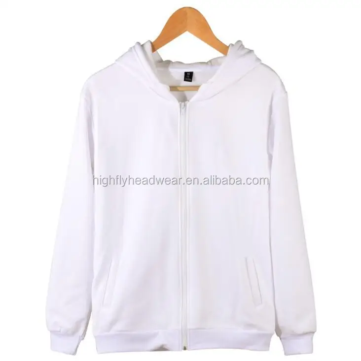 plain white zipper hoodie