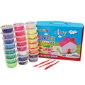 24 Colors 20g Packed Pearl Playdough Children 3D DIY Plasticine Play Doh Kit Magic Sand Handgum