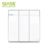 2019 Hotsale SIASE Brand Big Plate series ELECTRIC SWITCH full cover 3gang 2way switch 3 gang wall switch
