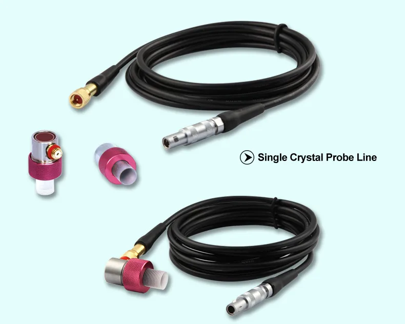 Cable Dual Lemo-00S 00 to Microdot Large TX RX Equivalent Fr Ultrasonic NDT TOFD 