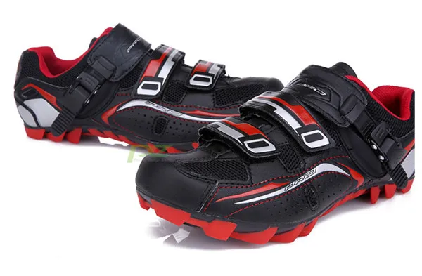 Hot Sell Black Cycling Shoes Good Quality Men Mountain Bike Shoes , Quakeproof Breathable Cycling Race Shoes