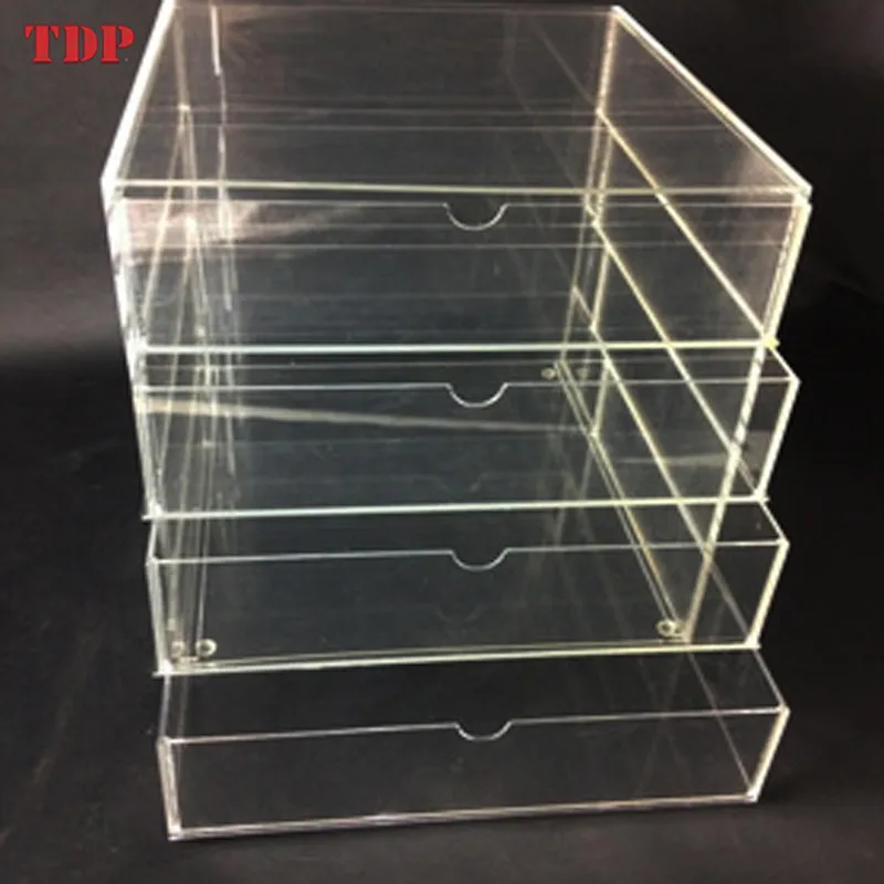 Manufacturer Customize 3 4 5 6 Drawer Countertop Clear Acrylic