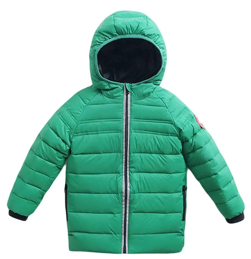 Hajotrawa Men Cotton-Padded Hooded Quilted Down Jacket Winter Thick Parka Coat