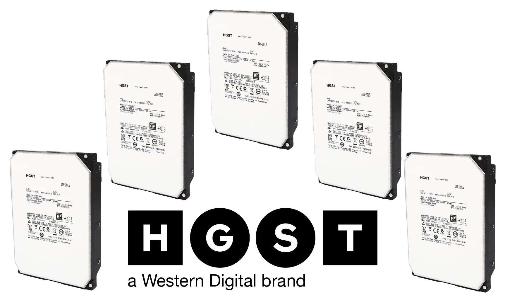 HGST 2TB 0F12455 HUA723020ALA640 UltraStar 7K3000 SATA 6Gbps 3.5