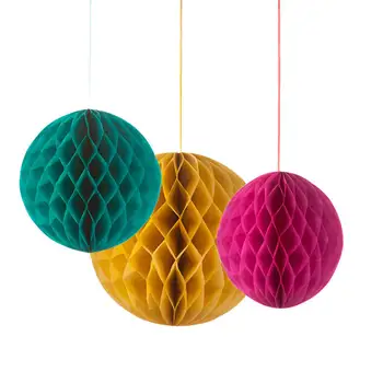 honeycomb paper garland