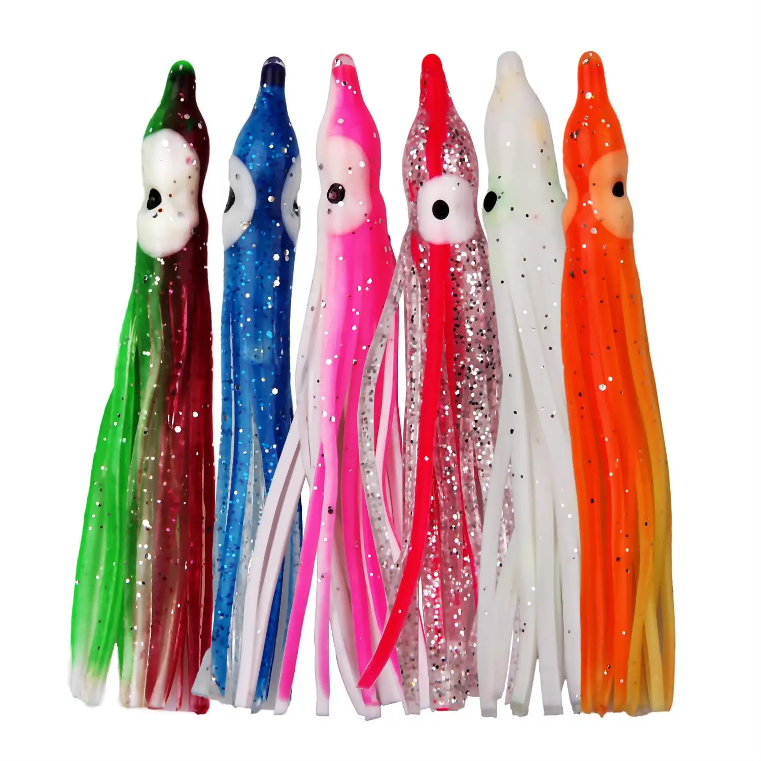 50pcs/bag 7.5cm Soft Plastic Octopus Fishing Lures For Jigs Mixed Color ...